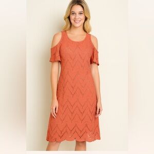 NWT Tribal Femme. Ladies Size XS Cold Shoulder Dress